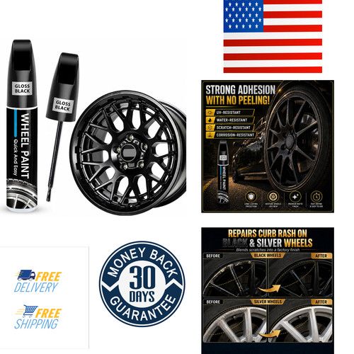 Gloss black rim touch - black, paint